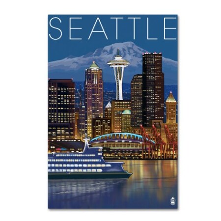 Trademark Fine Art Lantern Press 'Cityscape 2' Canvas Art, 16x24 ALI9390-C1624GG